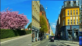 Denmark sunshine day - Frederiksberg - Copenhagen - Driving In Denmark 2022 || 4k UHD 60fps