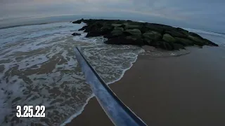 AM Session in New Jersey RAW GoPro Hero 10 POV Surfing
