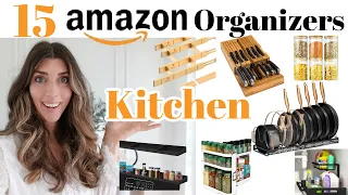 15 Amazon Kitchen Organizers you Need 2024 / Kitchen Organization Ideas and  Essentials