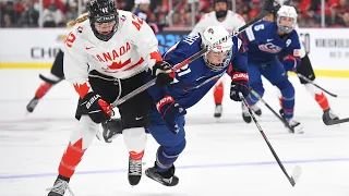 Highlights of Canada's Women's Worlds loss to the U.S. (USA 6, CAN 3 - April 16, 2023)