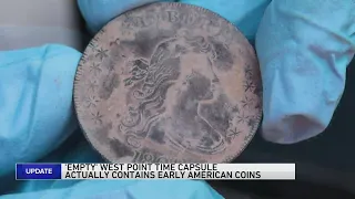 West Point time capsule that appeared to contain nothing more than silt yields centuries-old coins