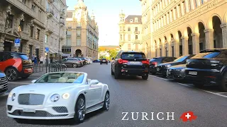 DRIVING in ZURICH SWITZERLAND, Beautiful Sunsets 2023 🇨🇭