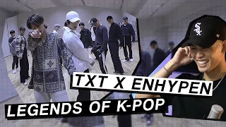 Dancer Reacts to TXT x ENHYPEN - LEGENDS OF K POP [KBS Song Festival 2021] Dance Practice