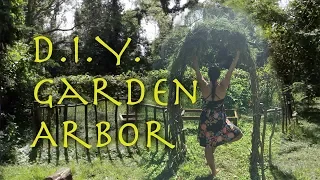 D.I.Y. Garden Arbor from sticks