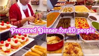 Arranged Buffet at home for 20 people alone/complete Dawat menu