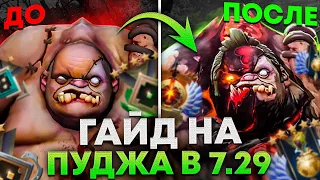 САМЫЙ ПОЛНОЦЕННЫЙ ГАЙД НА ПУДЖА В ПАТЧЕ 7.30d | PUDGE ГАЙД DOTA 2 | КАК ИГРАТЬ НА ПУДЖЕ | ПУДЖ МИД