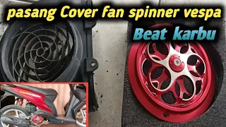 cara pasang cover fan spinner di beat