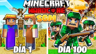 SOBREVIVÍ 100 DÍAS en SGM en MINECRAFT HARDCORE!