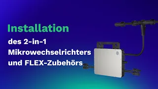 2-in-1 einphasig mikro-Wechselrichter | HMS-600/700/800/900/1000-2T & FLEX-Zubehörs Installation