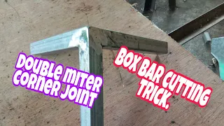 Double Miter Corner Joint || Box Bar Cutting Tricks