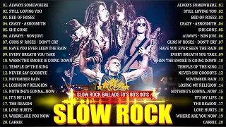 Slow Rock Nonstop Medley 70s 80s 90s 🔥 Bon Jovi, Nirvana, Aerosmith, Scorpions, Nazareth, GnR, U2