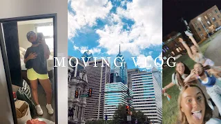 sophomore apartment move in | Temple University | The View/Vantage | college vlog