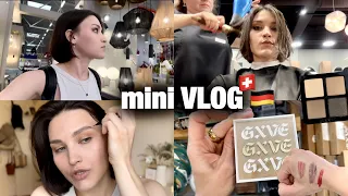 VLOG🇨🇭🇩🇪День со мной! НОВАЯ СТРИЖКА, как покупаю продукты в Германии? Поиск света в съемочную, спорт