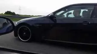 BMW E92 coupe 335i biturbo vs Honda Civic EG K20 swap