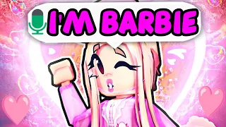 Girl Voice Trolling as BARBIE in DA HOOD VOICE CHAT! 😍💗