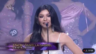 Binibining Pilipinas 2nd runner up Stacey Gabriel FULL PERFORMANCE