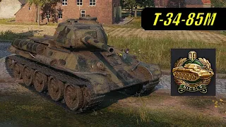 Nicols's Medal with T-34-85M | 3K DMG - 5 Kills | Fisherman's Bay | World of Tanks | #18