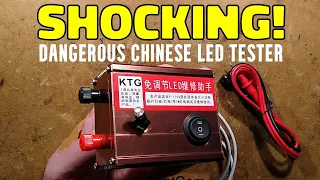 Horrific LED tester that can literally kill you - (with scary schematic)