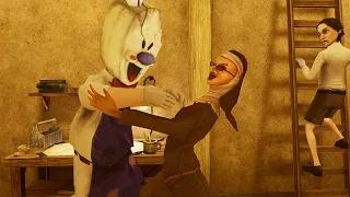 Ice Scream vs Evil Nun Rush vs MrMeat 2 funny animation part 221