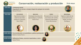 🔴Diálogo Regional sobre Conservación, restauración y producción sostenible en las montañas andinas