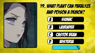 Demon Slayer Season 1 Quiz 3 For True Fans - Test Your Anime Knowledge!