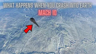 MSFS - What Happens When You Crash into Earth Flying Mach 10 in the Top Gun Maverick Darkstar