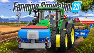 Double Wheel John Deere Planting In Fs23 | Fs23 Mobile | Timelapse |