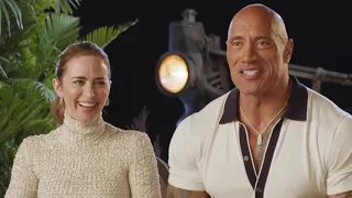 Dwayne Johnson and Emily Blunt Funny Moments
