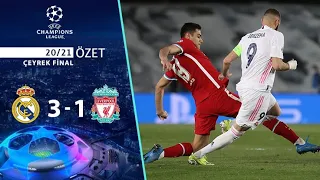Real Madrid 3-1 Liverpool Şampiyonlar Ligi Maç Özeti 06.04.2021