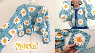 Crochet cardigan | crochet top for beginners 🌼