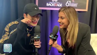 Jackson Wang Talks To Kristin Klingshirn at The GRAMMYs Radio Row