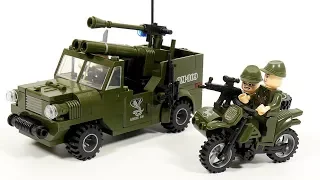 How to build LEGO Military car  - Enlighten Brick 809  Combat Zones  - Detection of Military