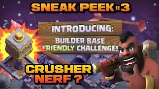 Clash of Clans New Update October 2017 | New Friendly Challenge BH and Crusher Nerfs Sneak Peek#3