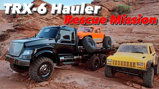 Traxxas TRX-6 Car Hauler Offroad Recovery Mission!