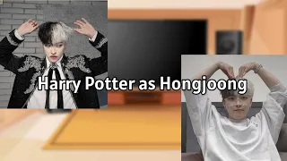 Characters Harry Potter react to Harry Potter as Hongjoong (AU DESCRIPTION)