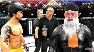 Bruce Lee vs. Dark Santa - EA sports UFC 4 - CPU vs CPU epic