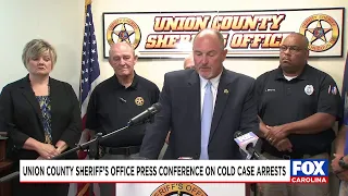 Union County Sheriff's Office holds press conference on cold case arrests