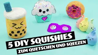 5 niedlich-bunte DIY-Squishies zum Quetschen und Sqeezen | Tutorial by CuteDIY