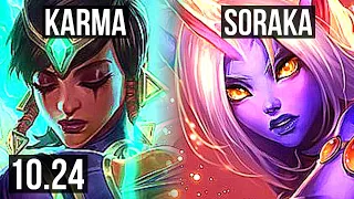 KARMA & Jhin vs SORAKA & Lucian (SUPPORT) | 2/1/12, 500+ games | BR Diamond | v10.24