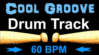 Cool Rock Drum Track 60 BPM Drum Beat for Bass Guitar Backing Tracks Drum Beats Instrumental 🥁 454