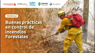 Webinar -  Buenas prácticas en control de incendios forestales