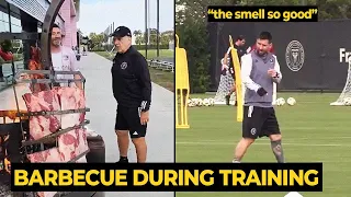 Messi and Inter Miami teammates enjoying barbecue during training session | Football News Today