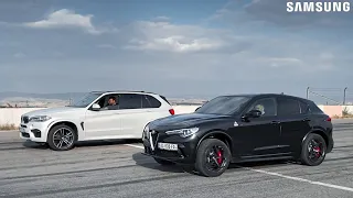 უტდ - Alfa Romeo Stelvio Quadrifoglio VS X5M F85 - ალფა ბრუნდება?