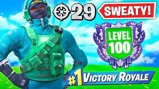 THE  SWEATY LEVEL 100 GAMER (29 Elims)