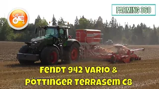Fendt Demonstrations 2020 | Fendt 942 Vario and Pöttinger Terrasem C8 seed drill