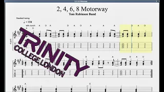 2,4,6,8 motorway (2012 Syllabus) Trinity Grade 2 Guitar