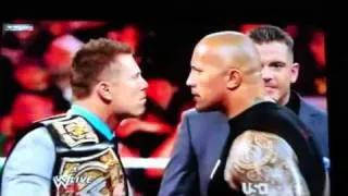 The Rock, Cena and the Miz 3-28-11