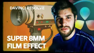 How to fake super 8mm film effect for beginners | DaVinci Resolve