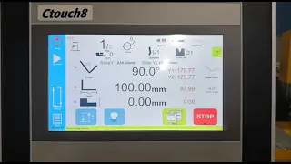 Работа контроллера Ctouch 8 на гидравлическом листогибе Bertech ES 25100