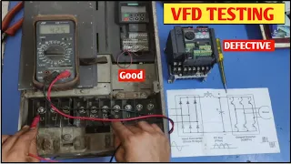 How to Check VFD! How to Test VFD! VFD Testing With Multimeter! VFD Working In Hindi